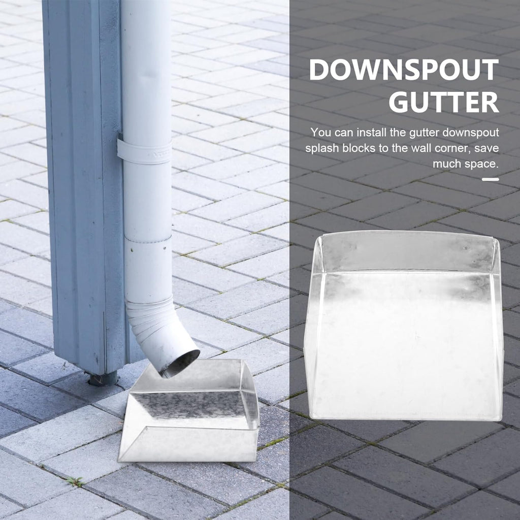 Metal Gutter Downspout Splash Block for Cement Floor Lawn R282850