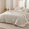 Bedsure Comforter Sets, Soft Prewashed Bed Comforter for All Seasons, 3 Pieces Warm Bedding Sets, 1 Lightweight Comforter 2 Pillowcases