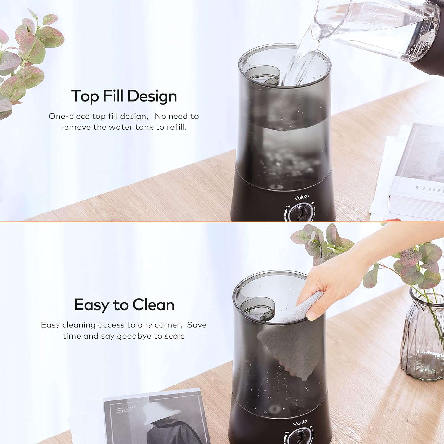4L Cool Mist Top Fill Ultrasonic Humidifier for Bedroom, 360° Mist Output L498907