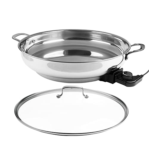 CucinaPro Stainless Steel Electric Skillet N581336
