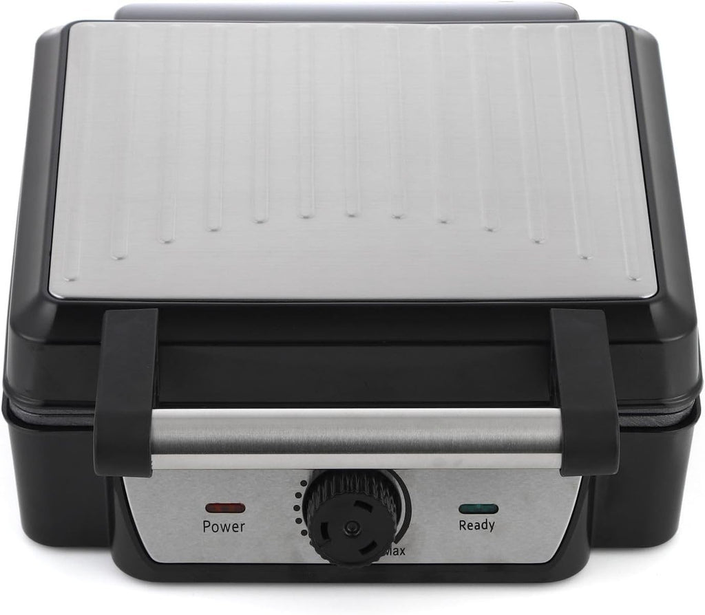 4 Slice Belgian Waffle Maker with Non-Stick Pan L385