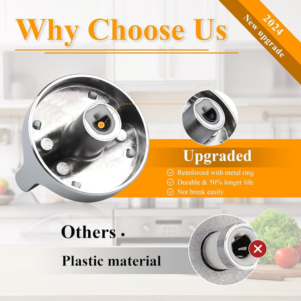 Upgraded Stove Knobs W10594481 Replacement for Whirlpool Gas Range, 5 Pack Z9788