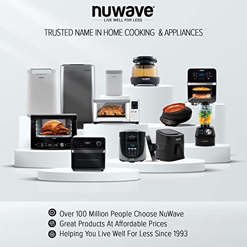Nuwave Double Induction Cooktop, 1800W, 2 Large 8" Heating Coils X7929