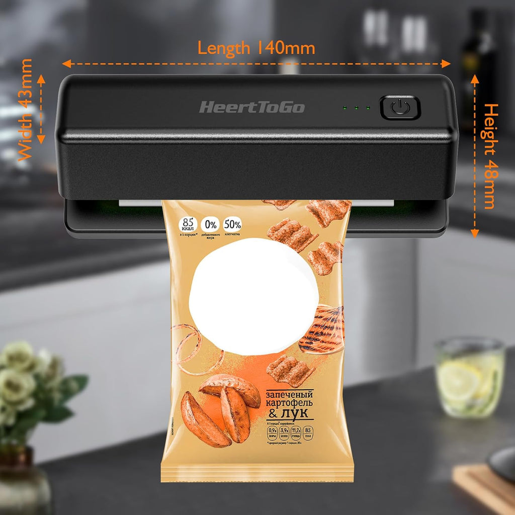Mini Rechargeable Heating Sealer for Food Bags, Portable Kitchen Tool X19949