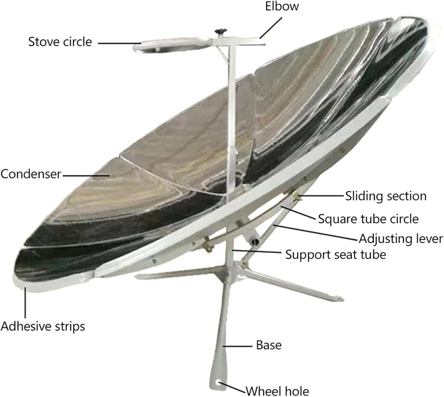 Solar Outdoor Oven Portable Solar Cooker 800-1000°C C89847