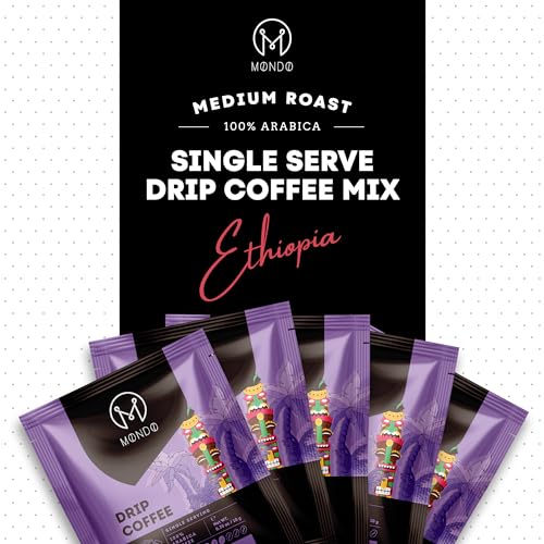 Mondo Coffee 100% Arabica Ground Coffee, Disposable Filters, 10-Pack U7224