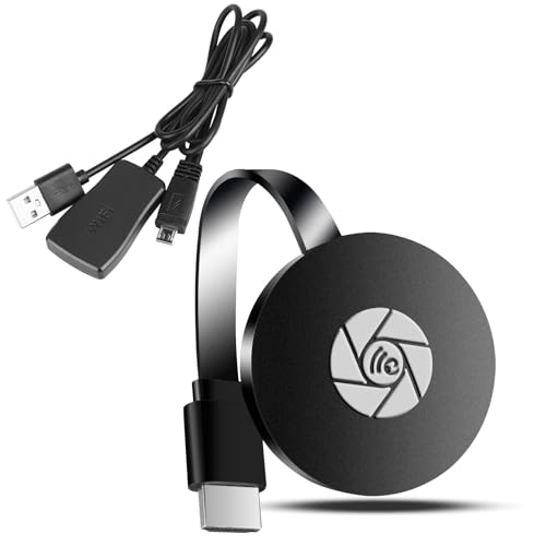 Miracast Dongle,Wireless HDMI Display Dongle Adapter, Screen Mirroring Adapter for i-Phone, i-Pad, Android, Tablet, Laptop, Window to HDTV/Monitor/Projector, Compatible Miracast, Air Play, DLNA