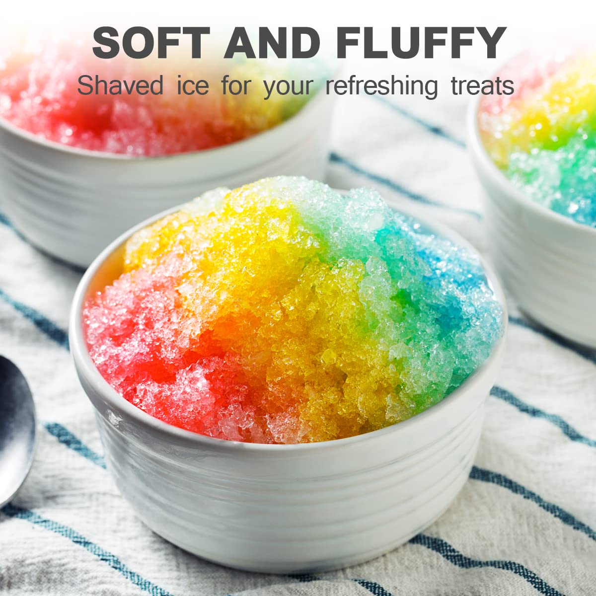 Shaved Ice Machine Snow Cone Maker Portable with Cube Trays F405276