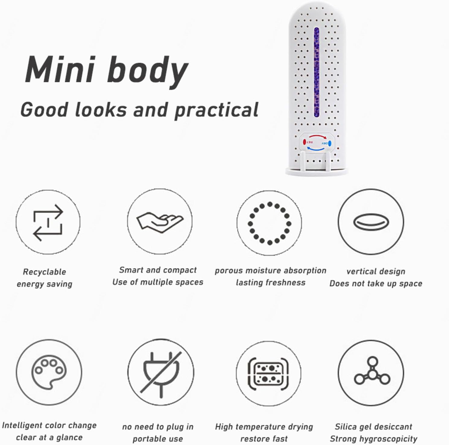 Dehumidifiers for Home and Bedroom with Base Closet Humidity Absorber, 2PCS L631423