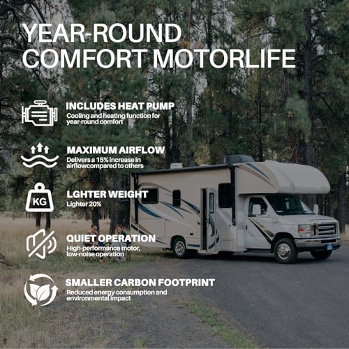 RV Air Conditioner with Heat 12V Rooftop AC Unit for Camper, Trailer, Caravan T3458