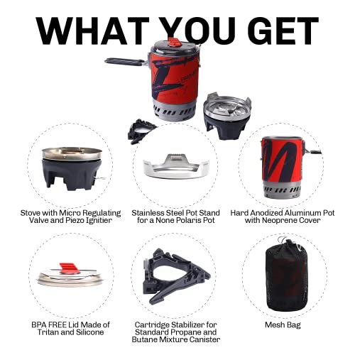 Fire Maple Polaris Cooking System Portable Camping Backpacking Stove R30221