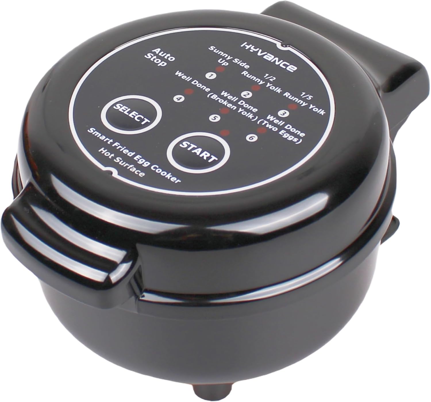 Smart Fried Egg Cooker, 6 Fried Egg Features, Make fried egg like Sunny side up, Over easy etc. It automatically stops with sound alert when done, Non stick coating, Patent applied (BLACK)
