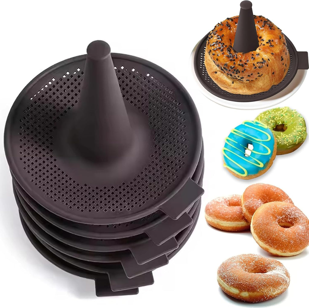 Donut Mold for Baking，6Pcs Donut Pans Silicone Baking Mold，Conical Shape Silicone Molds for Pastry Molds for Bagel and Doughnut Cake Pans Baking Tools Bread Baking Cake Mould