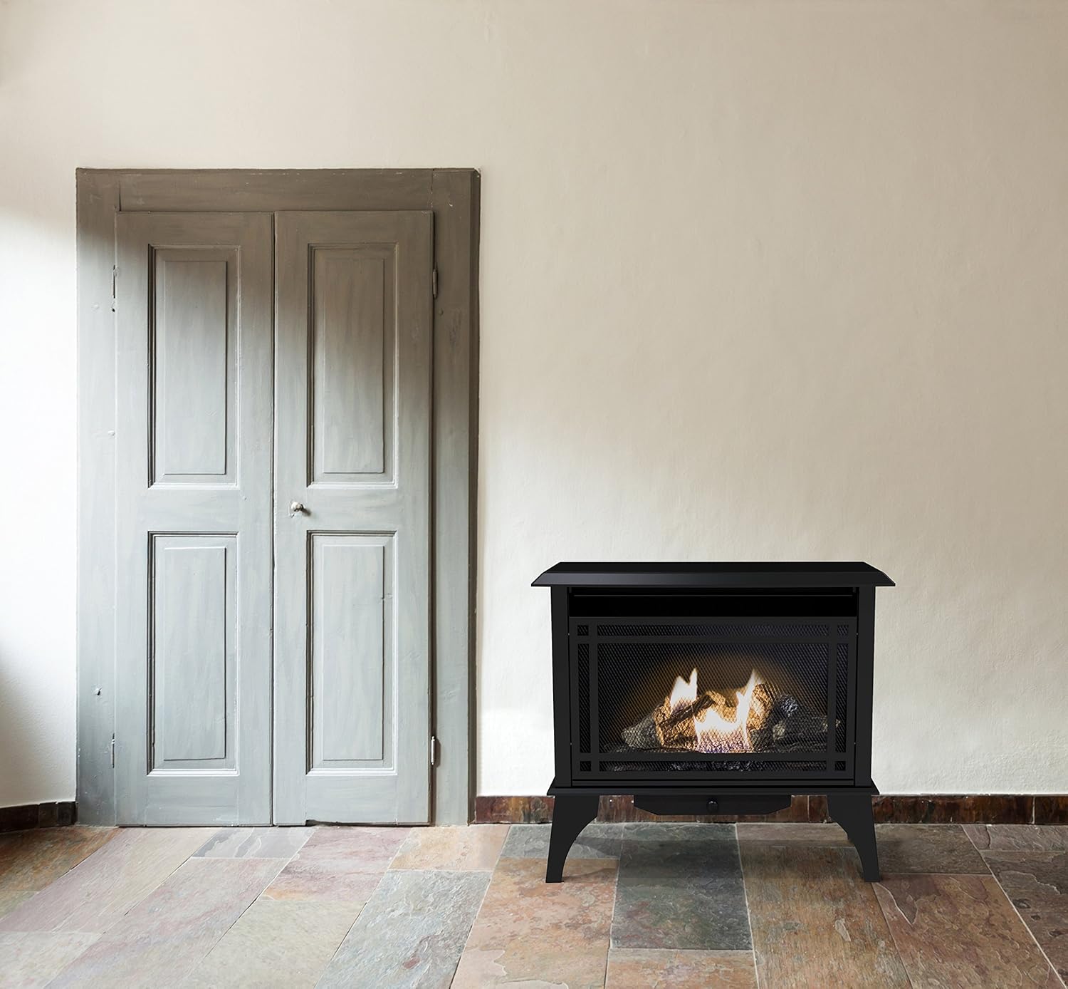 Pleasant Hearth VFS2-PH30DT 30,000 BTU Vent Free Gas Stove, Black L836368
