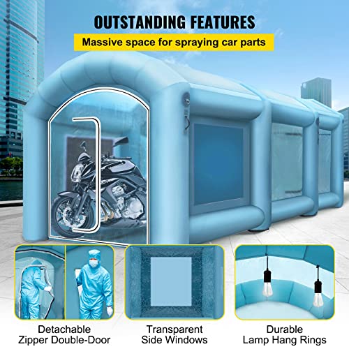 Happybuy Inflatable Paint Booth with Filter System Portable A133