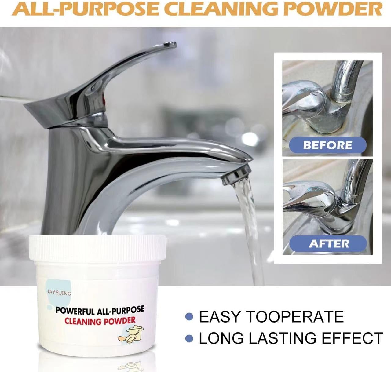 SHAIL Foam Rust Remover Kitchen Cleaner All-Purpose Cleaning Powder (250) Q8506