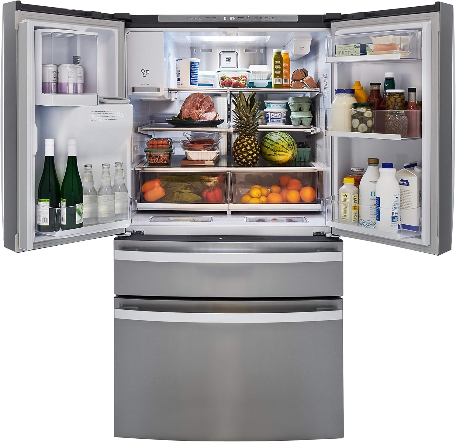Kenmore 72695 French Door Refrigerator, Stainless Steel O92344