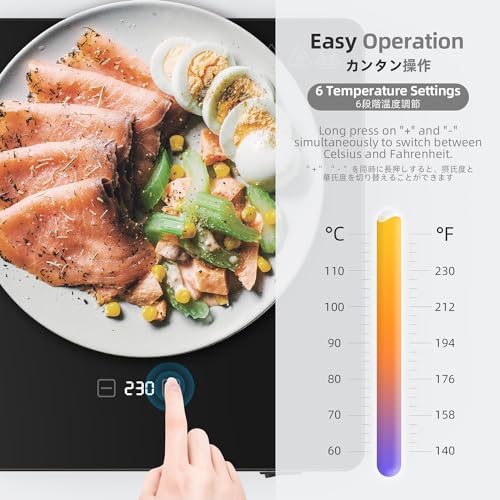 SHASUKI Electric Food Warmer Warming Tray with Temperature Control C83696