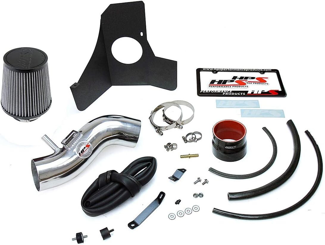 HPS Shortram Air Intake Kit with Heat Shield for Honda Ridgeline, Pilot, Passport 3.5L V6 C2500