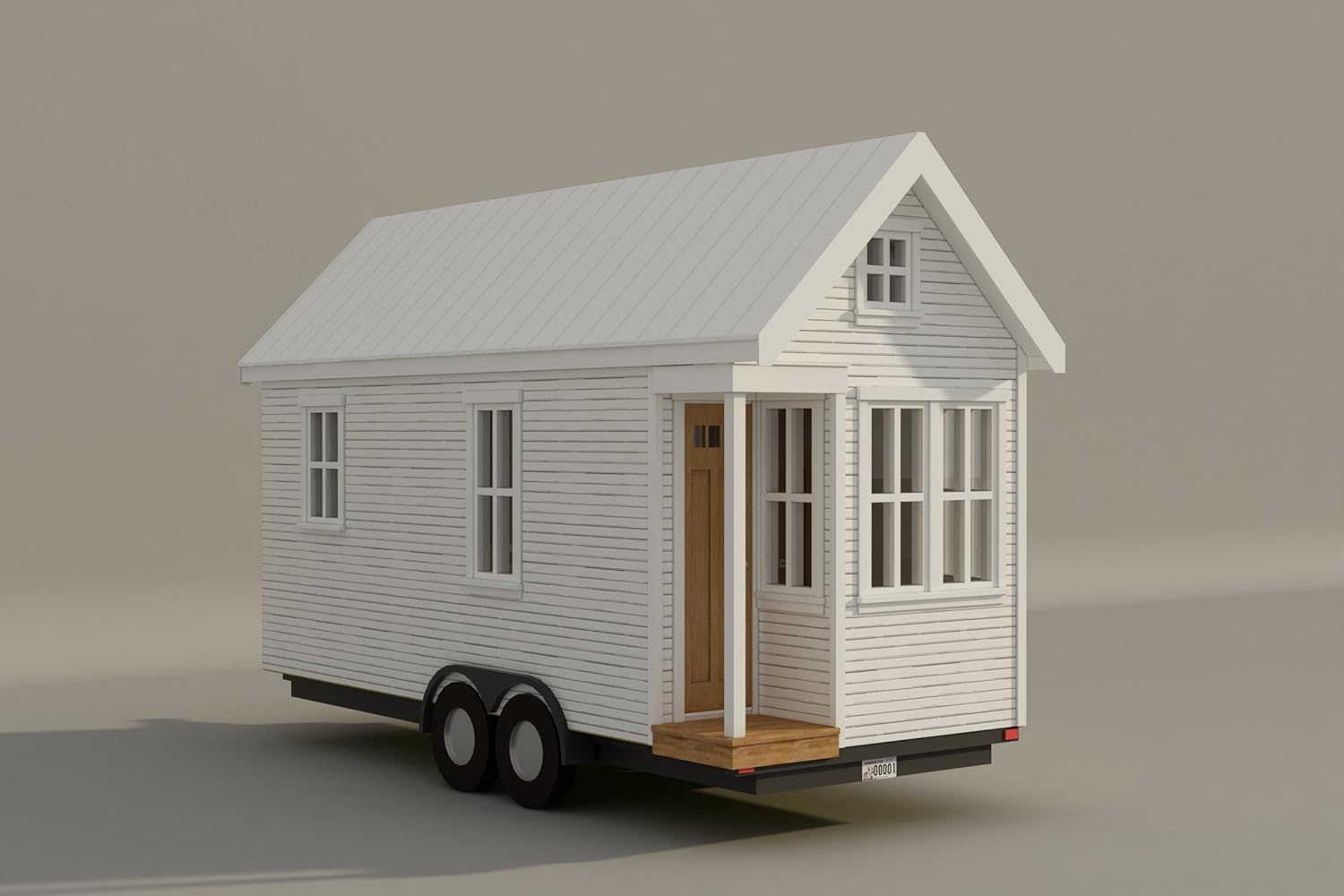 Tiny House Plans 170 Sq Ft DIY Wheeled Cozy Retreat I79962