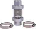 JEGS 53262 Inline Coolant Filter [1 1/2 in. OD, Silver]