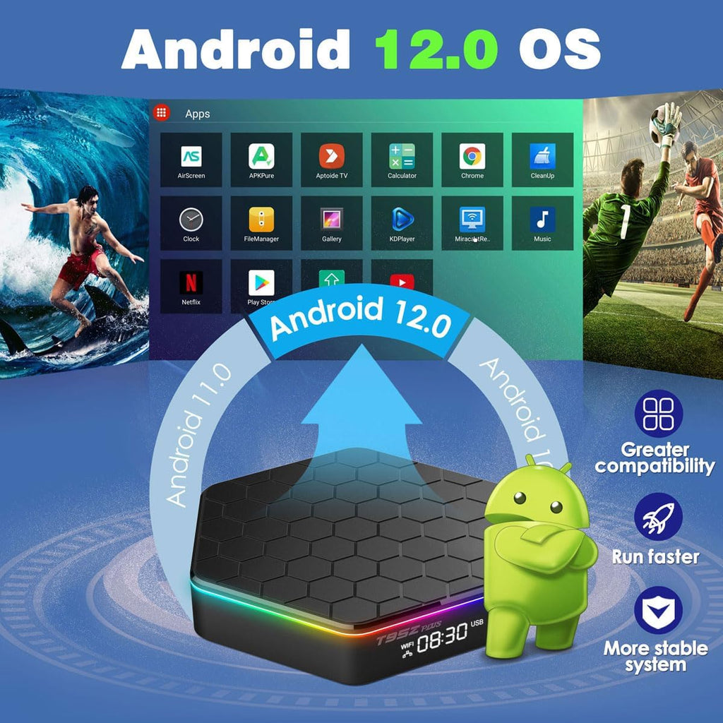 T95Z Plus Android TV Box 4GB RAM 64GB ROM Wi-Fi 6 B3020