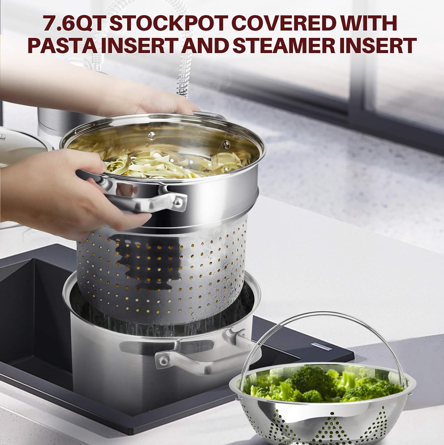 Duxtop Professional Stainless Steel Induction Cookware Set, 19PC Y82781