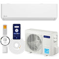 DELLA Optima Series Wifi Mini Split AC Inverter Air Conditioner with Pre-Charged Heat Pump & 16.4ft Installation Kits, Work with Alexa,Energy Star