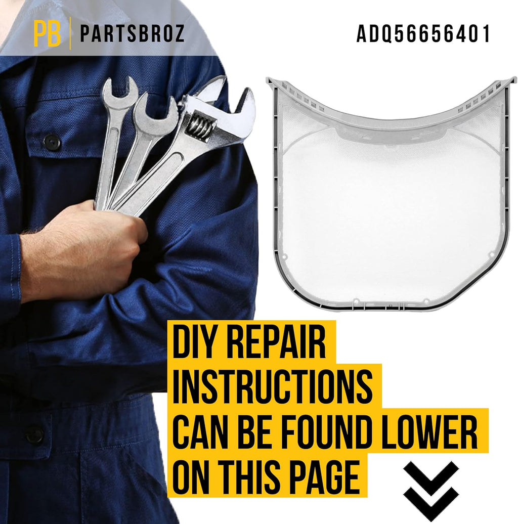 PartsBroz Dlg3401w Dlg3461v Dlg3501w LG Dryer Lint Filter Screen Replacement O54811