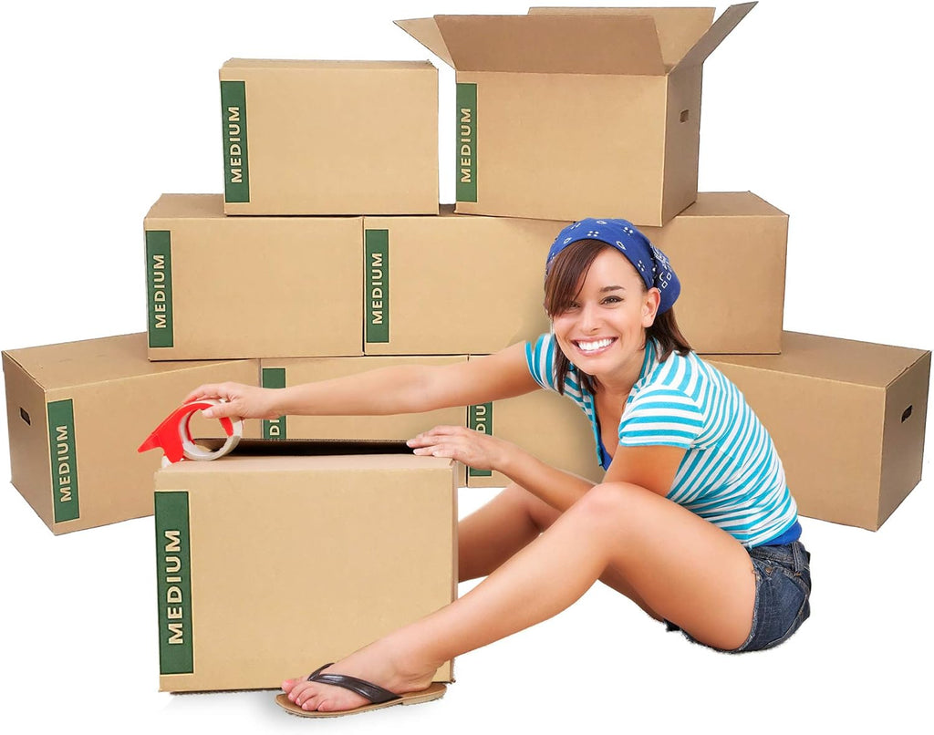 Medium Moving Boxes with Handles Pack of 10 – 18"x14"x12" – Cheap Cheap Moving Boxes