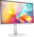 MSI Modern MD2412PW 24-inch IPS 1920 x 1080 (FHD) Computer Monitor, 100Hz, Adaptive-Synch, HDR Ready, HDMI, USBC 15W Power Delivery, Speaker, VESA Mountable, Height Adjustable, 1ms, White