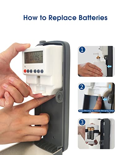 Liquid Air Freshener Dispenser, Commercial Refillable LCD Programmable, 300mL N18813