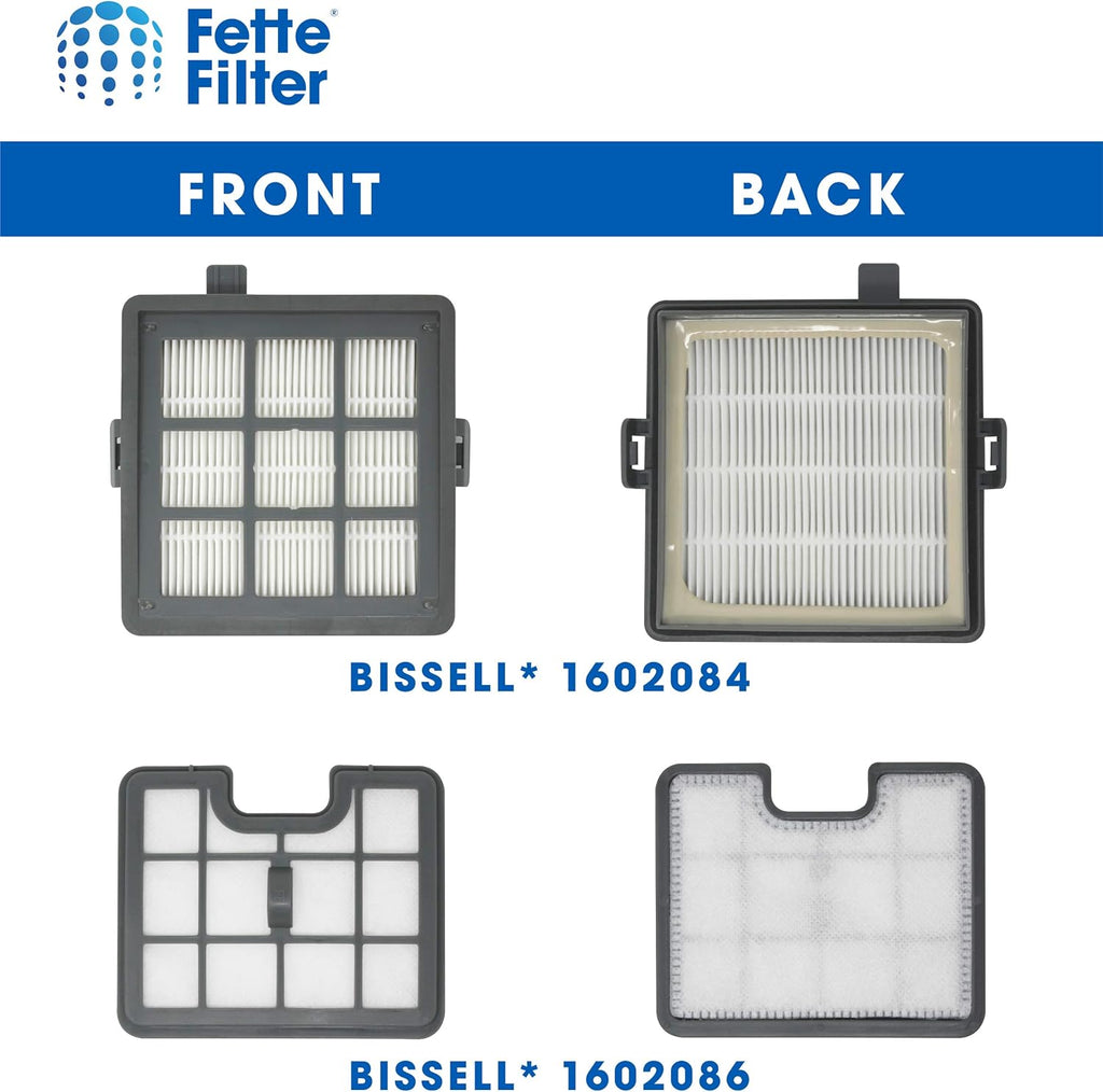 Fette Filter Filter Set Compatible with Bissell Hard Floor Expert Canister Vacuum Series 1154 & 1161 Z911