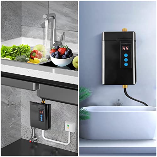 Tankless Electric Water Heater 110V 3000W Under Sink Instant Hot L867