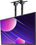 tv Mount,Hang Smart tv Mount, Electric TV Lift, Adjustable Height Double Pole Single Screen TV Mount, Fits 60-100 Inch Low Profile TVs, Tilt Telescopic Ceiling TV Mount Bracket (One Color)