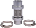 JEGS 53264 Inline Coolant Filter [1 3/4 in. OD, Silver]