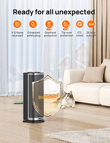 Dreo Ceramic Space Heater for Indoor Use, Portable with Thermostat G17965