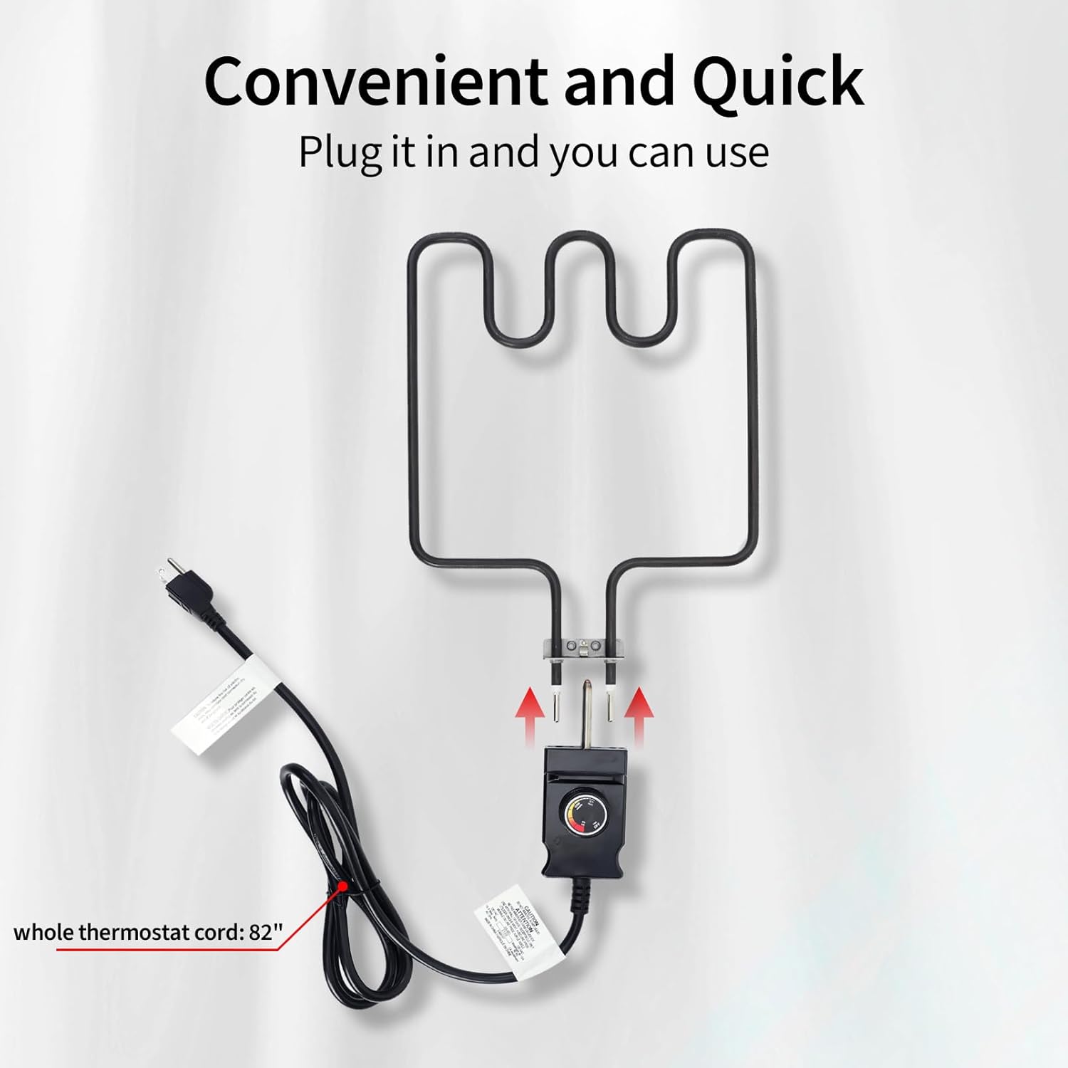 Masterbuilt 1500 Watt Electric Smoker Heating Element Replacement with Thermostat Cord I63718