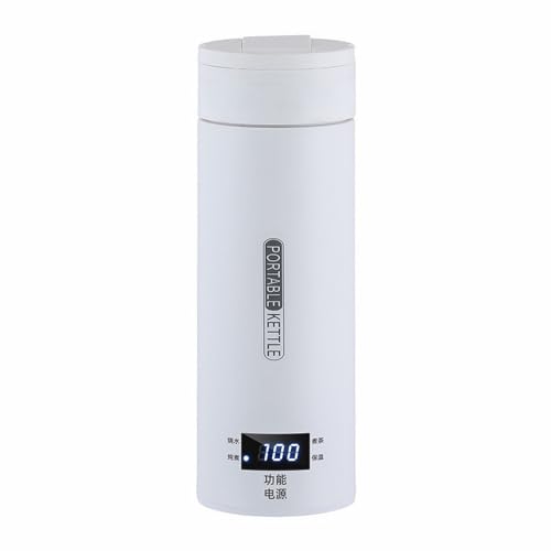RUIVE Travel Electric Kettle Small Portable Mini Tea Coffee Hot Water Kettle Water Boiler For Travel & Work With Cup Bag Auto Shut Off & Boil Dry (500 Ml White) Mug Set with Words
