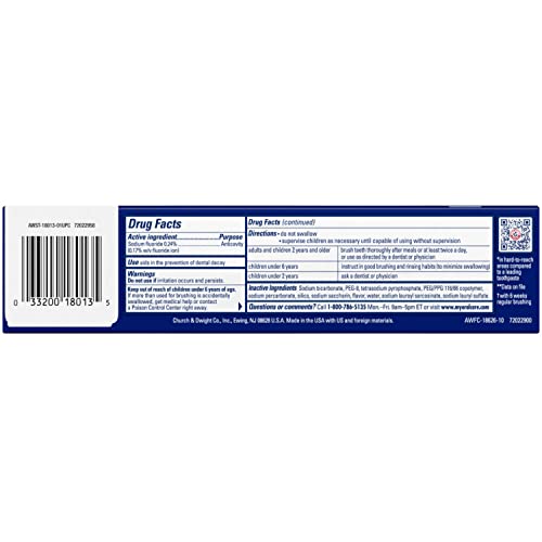 Arm & Hammer Advance Toothpaste Baking Soda Peroxide Tartar Control Q446649