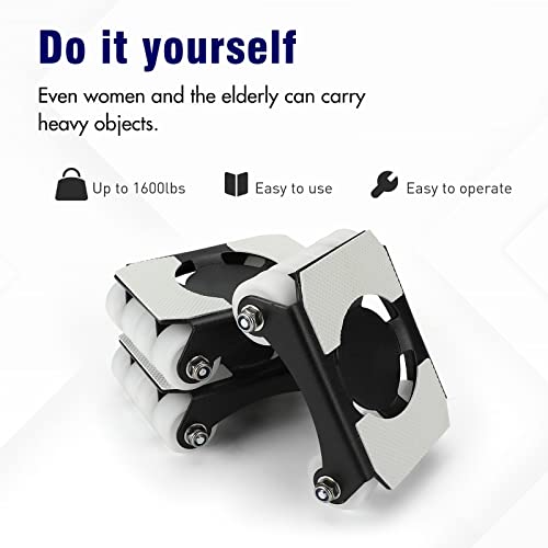 Nellyke Heavy Duty Furniture Lifter 4 Appliance Roller 880 LBS Load Capacity Wheels Adjustable Height S7427