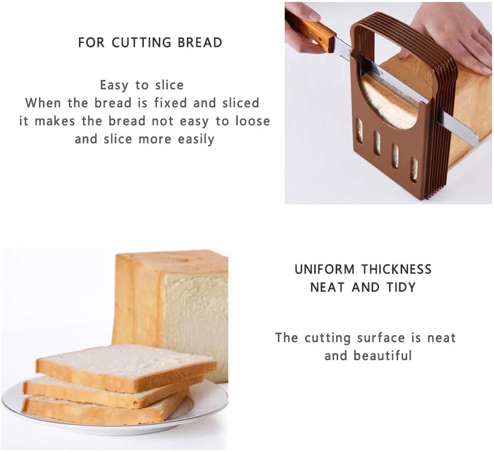 Bread Bake Slicer Cutter, Foldable Bread Slicing Guide, Kitchen Accessories V97533