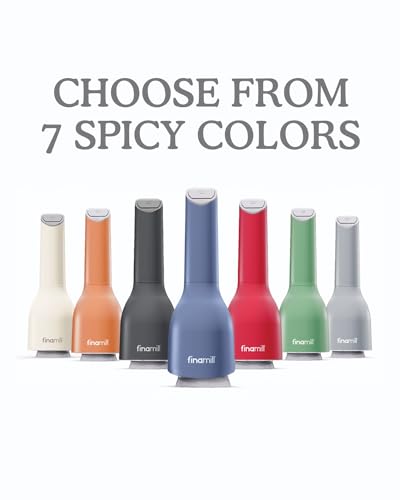 FinaMill Battery-Operated Pepper Mill & Spice Grinder with Ceramic Grinder and LED Light R92587