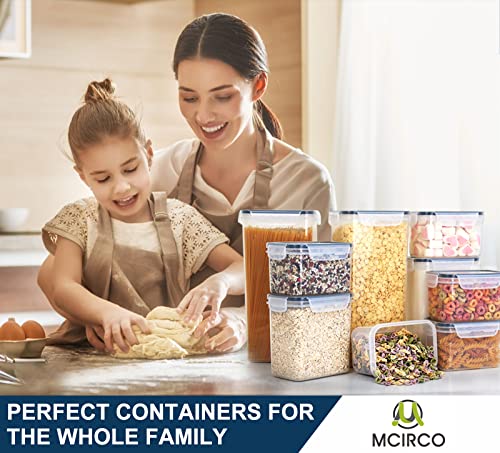 M MCIRCO Airtight Food Storage Containers Set with Lids, BPA Free Plastic Y2646