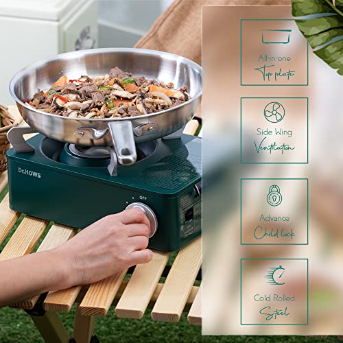 Dr.HOWS Twinkle Mini Camping Stove Burner with Carrying Case D489
