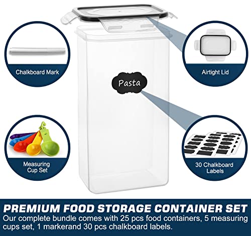 M MCIRCO Airtight Food Storage Containers Set with Lids, BPA Free Plastic Y2646