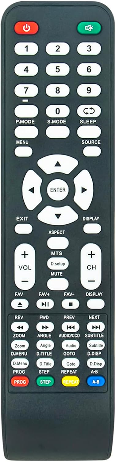RM-C3015 Replacement Remote Control Fit for JVC LED DVD HDTV LT-32DE75 LT32DE75 RMC3015