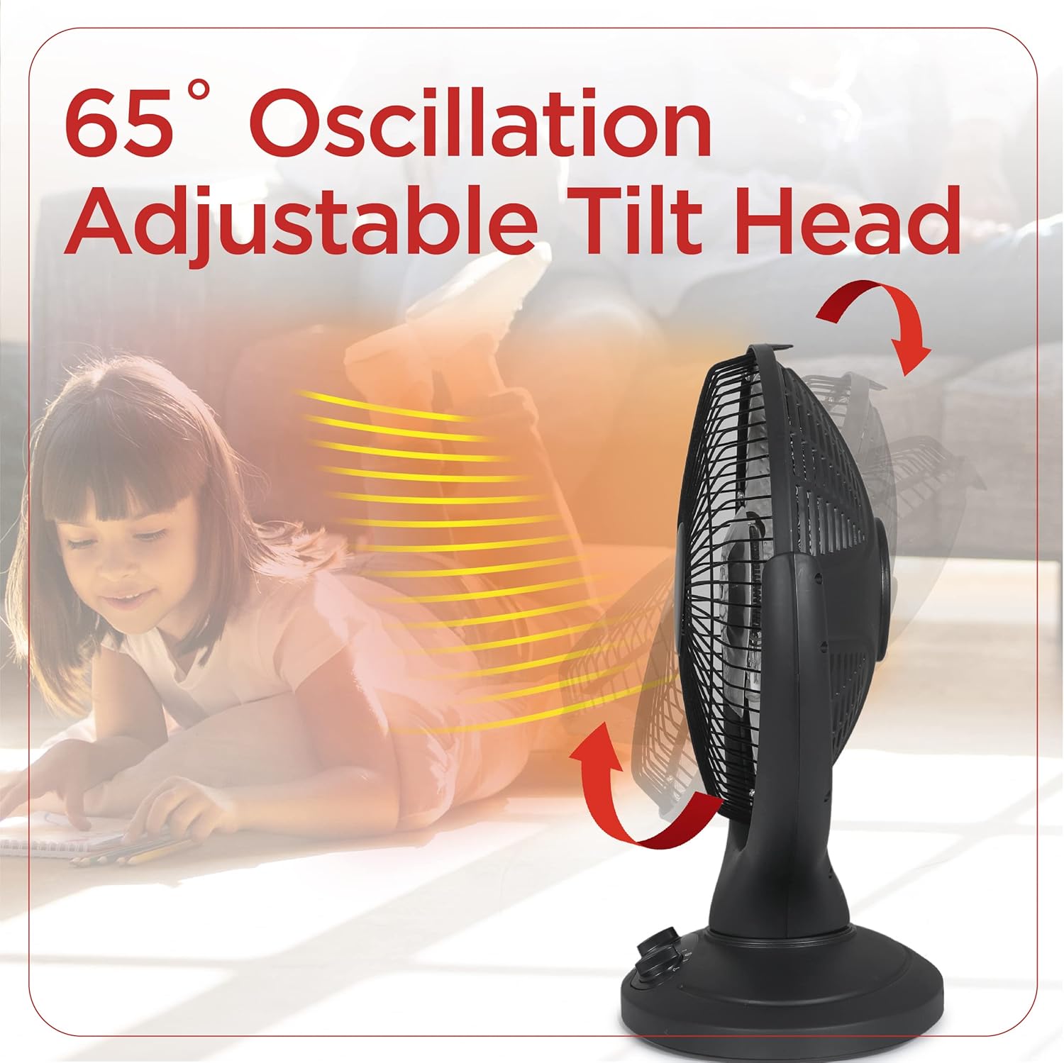 BLACK+DECKER Portable Oscillating Space Heater for Bedroom, Overheat Protection, Timer L36511