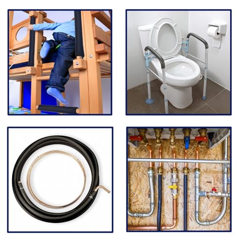 Flexible Pipe Insulation Foam Tube for AC Unit, 5.9ft Length J762763