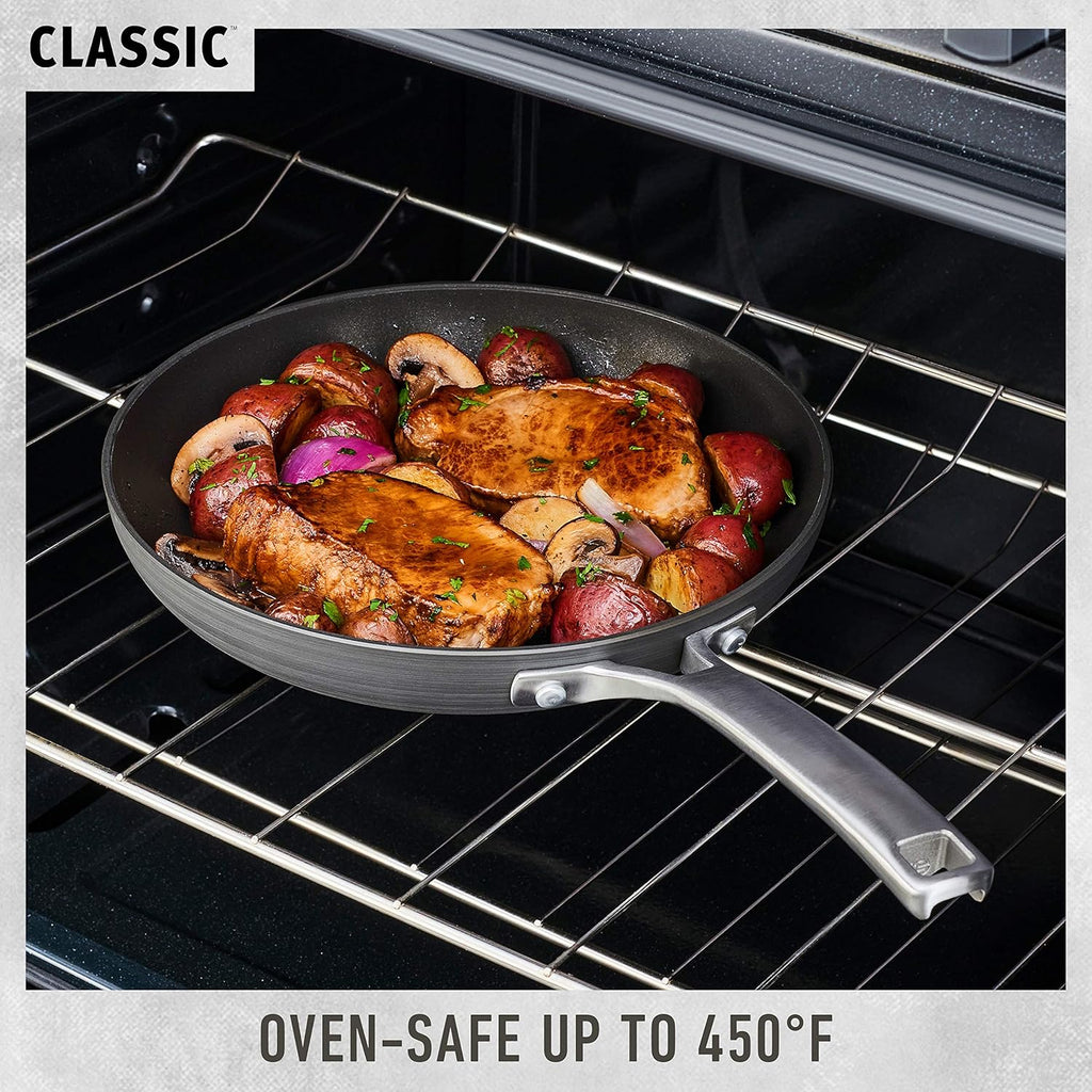 Calphalon Classic Nonstick Dutch Oven with Cover, 7 qt, Grey Y4465